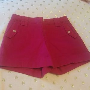 Magenta Banana Republic Shorts